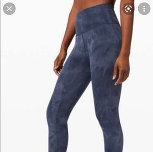 Lululemon Wunder Train Diamond Dye Train size 6